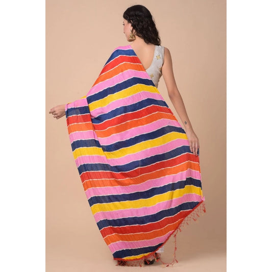 Generic Women's Chanderi Printed Dupatta (Multicolor, Length: 2.25 to 2.50 Mtr)