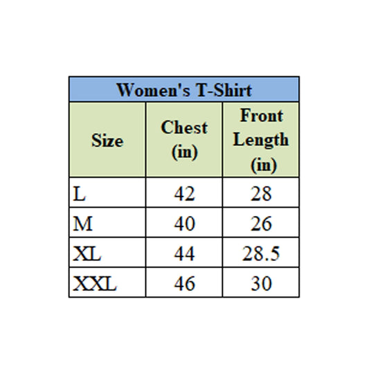 Generic Women's Lycra Printed Round Neck Short Sleeve T-Shirt (Black)