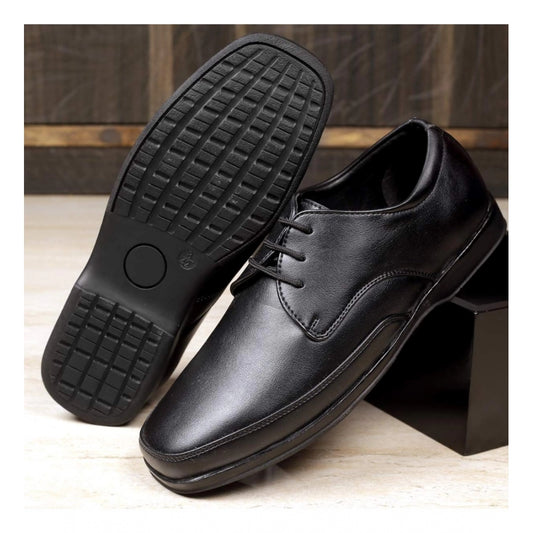 Generic Men's Faux Leather Formal Shoes (Black)