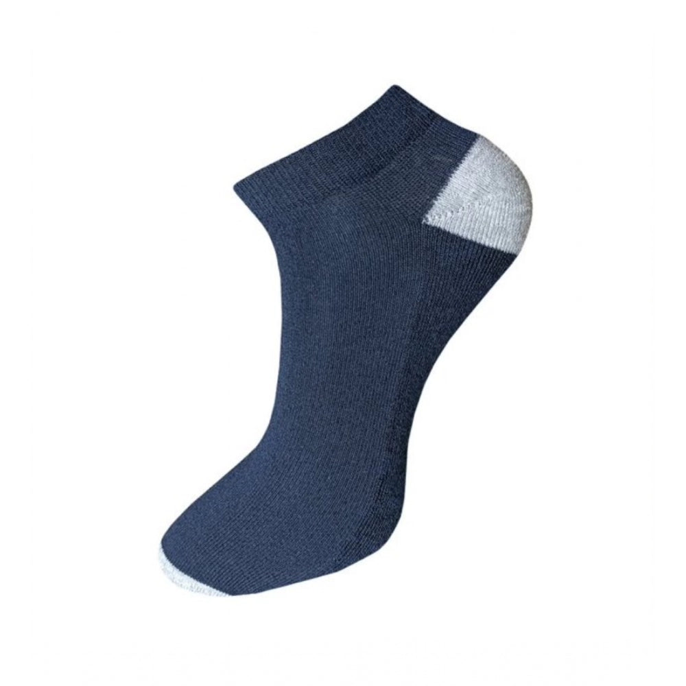 Generic 3_Pair Set Unisex Casual Cotton Solid Ankle Length Socks (Multicolor)