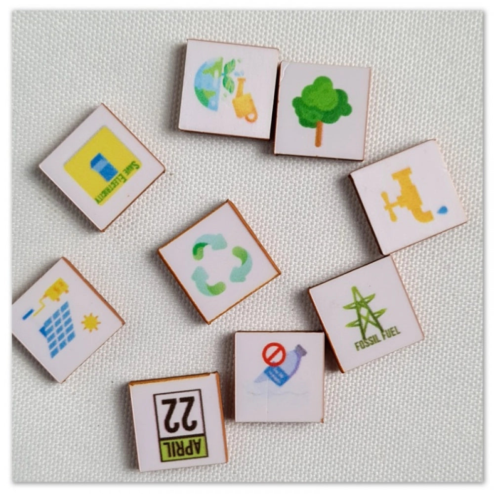 Generic Save the earth - Difficult Wooden Puzzle Game Toys (MultiColor)