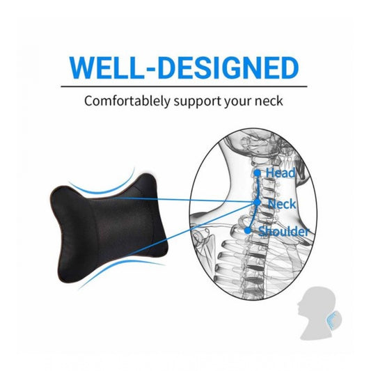 Generic Pack Of_4 Polyester Solid Car Pillow Sets (Black & Pink, Size: 12x12 In)