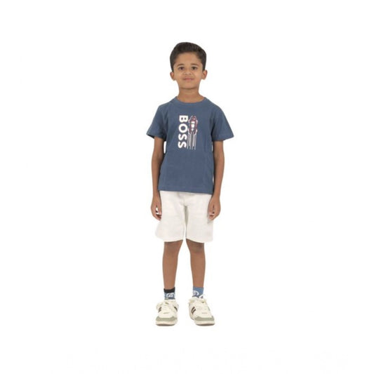 Generic Pack of 3 Boy's Cotton Printed Short Sleeve T-Shirt's (Multicolor)