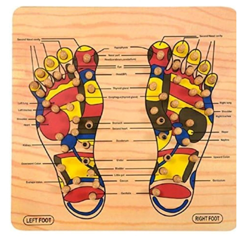 Generic Wood Point Foot Massager For Reflexology Trigger Feet (Wood)