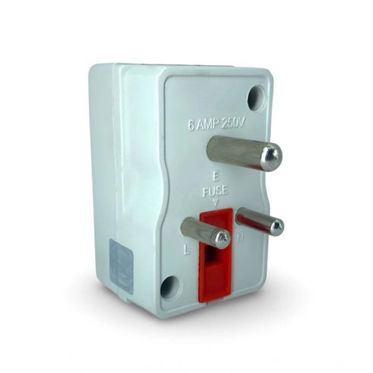 Generic 3 in 1 Worldwide Universal Multi Plug Socket Travel Adapter Plug with Surge Protector (White)