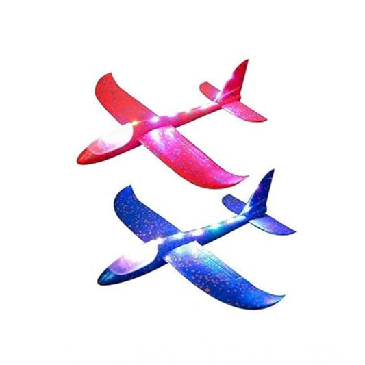 Generic Plastic 3D Throw Foam Plane Aeroplane Gliders, Flying Aircraft Pack Of 1 (Multicolor )
