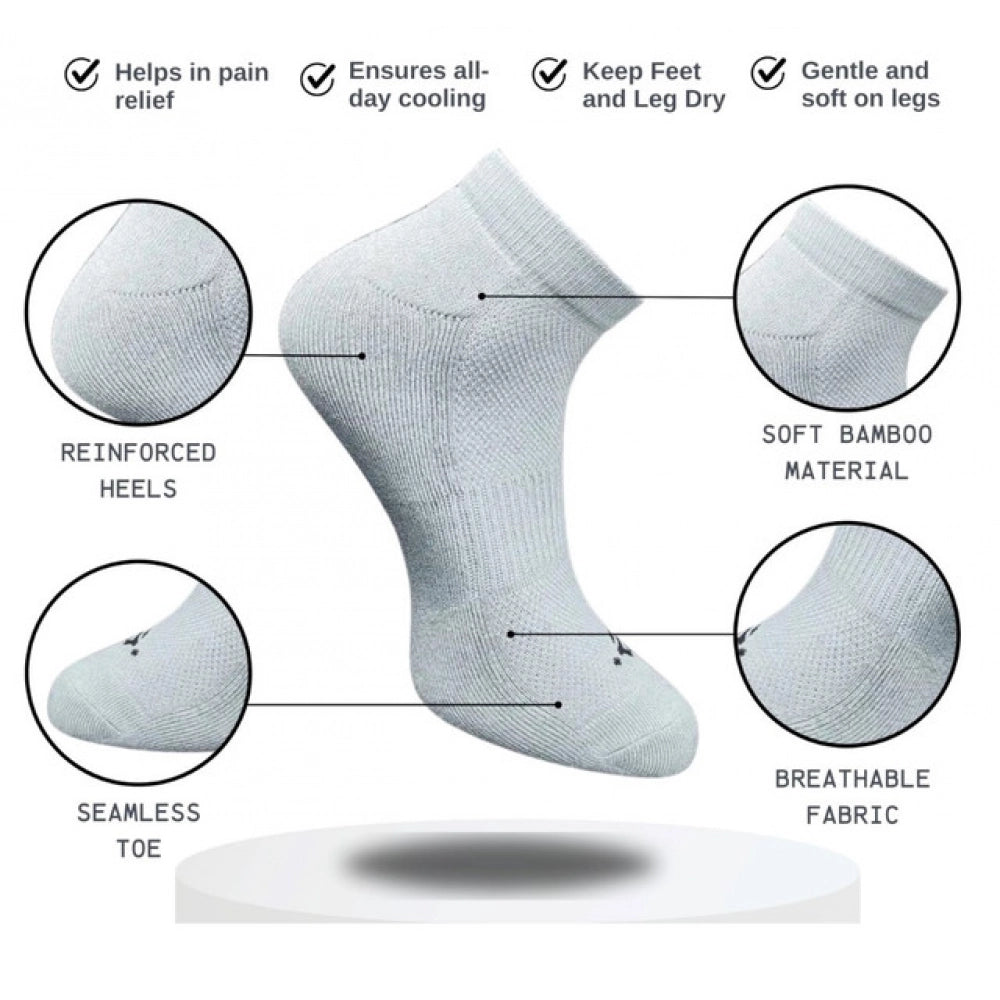 Generic 3_Pair Set Unisex Casual Cotton Printed Low Cut Socks (Multicolor)