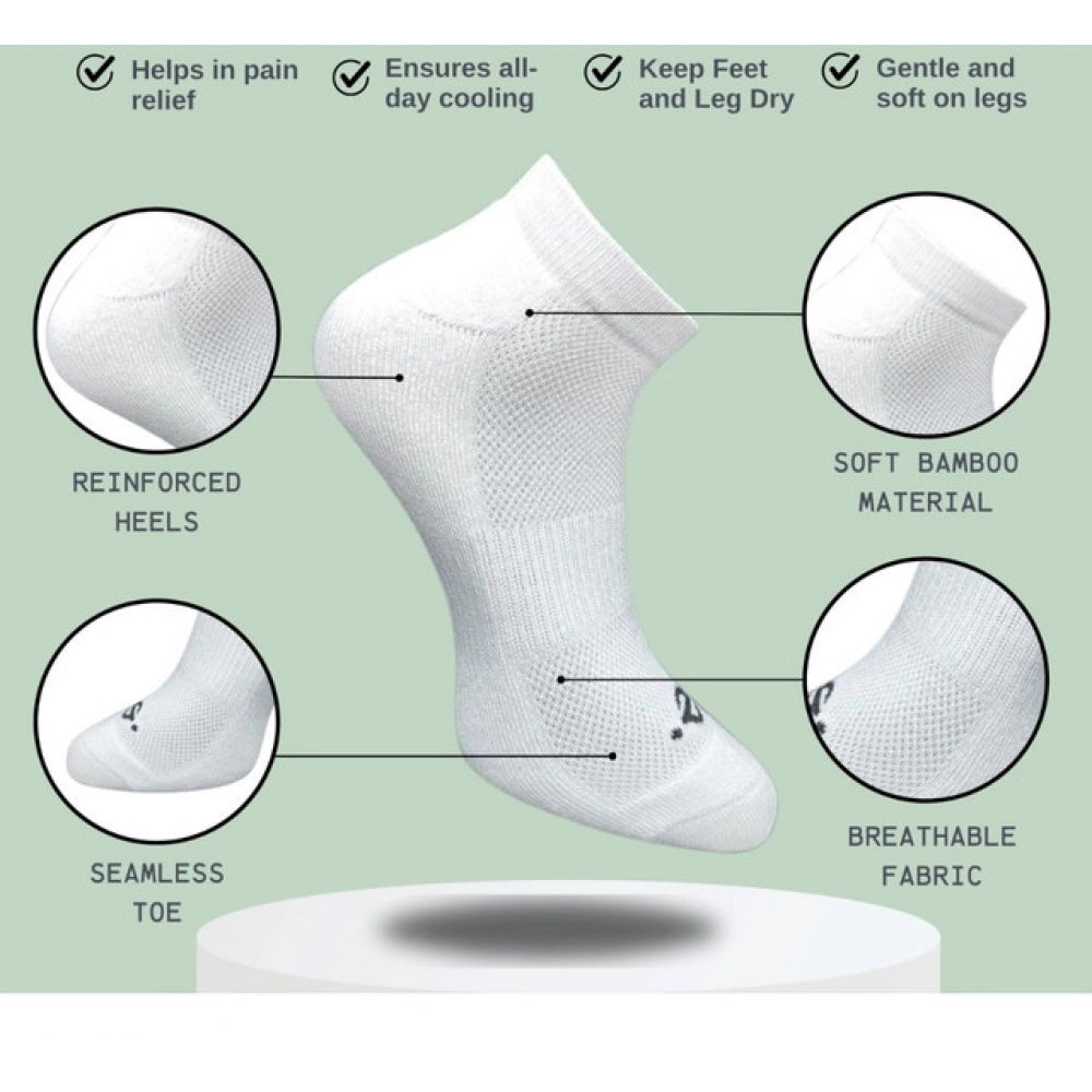 Generic 3_Pair Set Unisex Casual Cotton Printed Low Cut Socks (Multicolor)