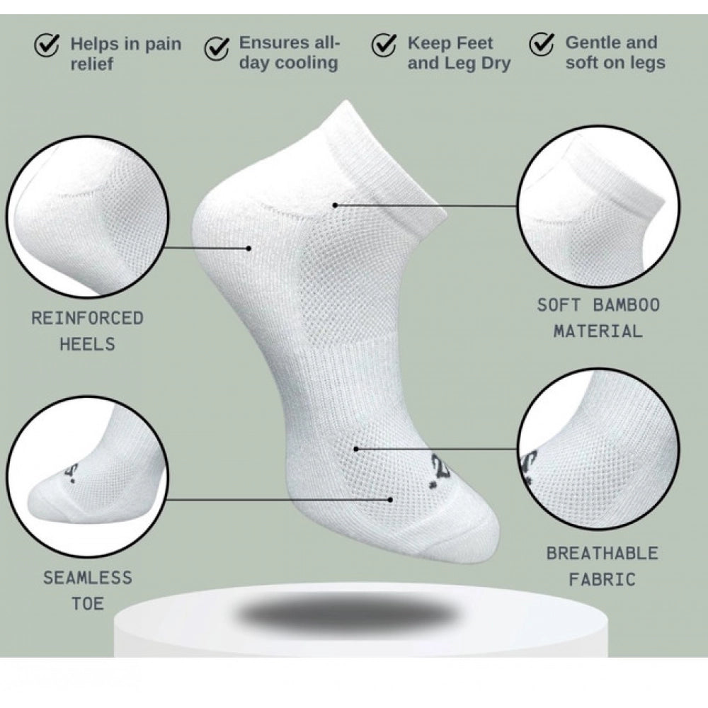 Generic 3_Pair Set Unisex Casual Cotton Printed Low Cut Socks (Multicolor)