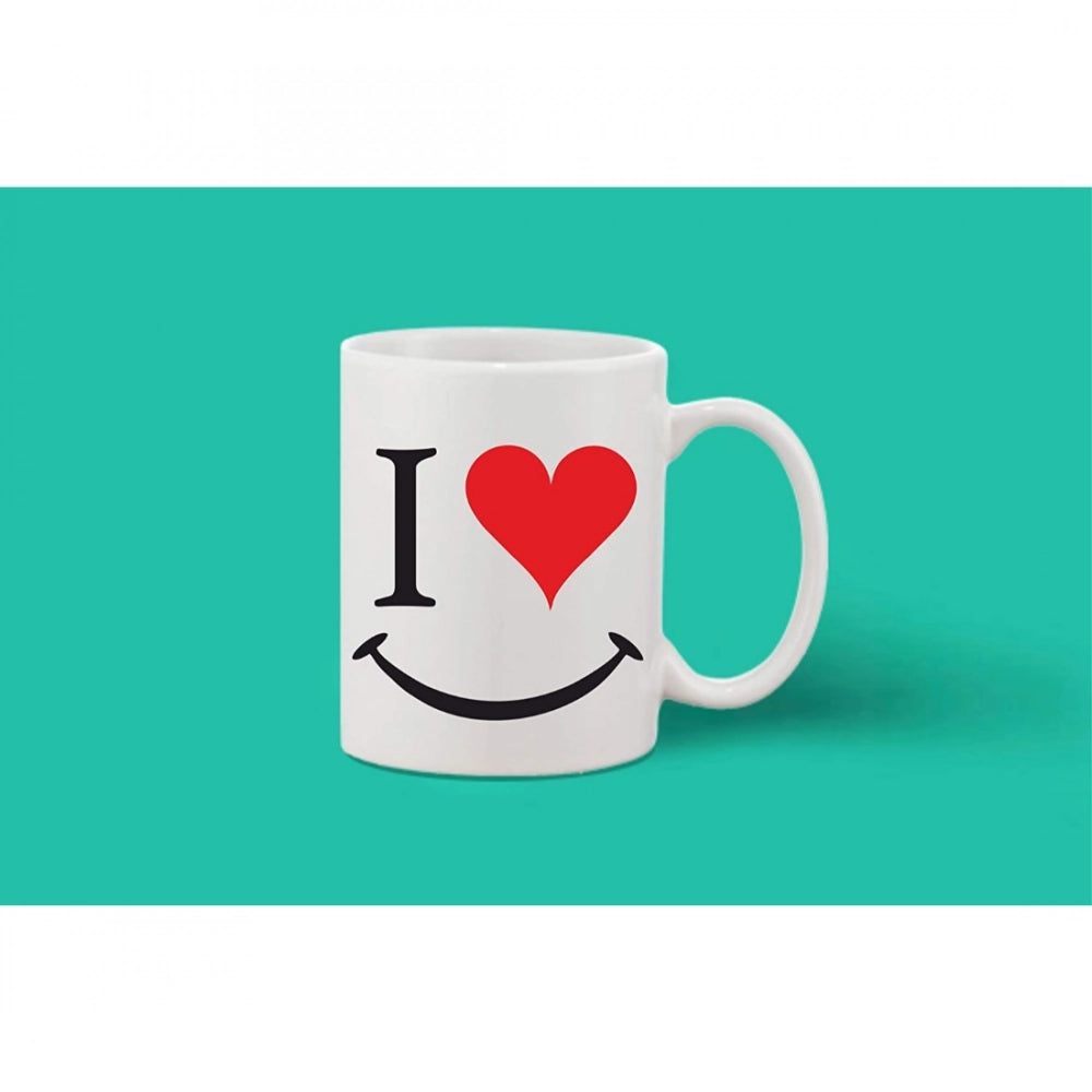 Generic Printed Ceramic Coffee Mug - 1 Pieces, White, 11oz