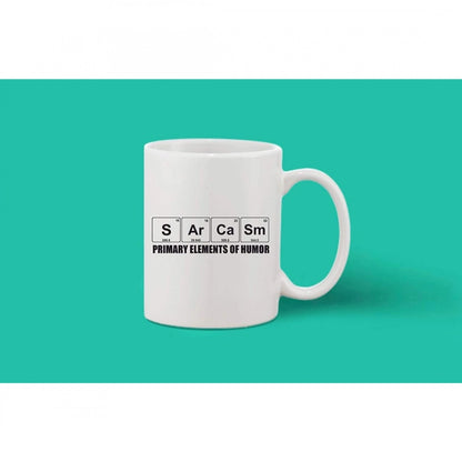 Generic Printed Ceramic Coffee Mug - 1 Pieces, White, 11oz