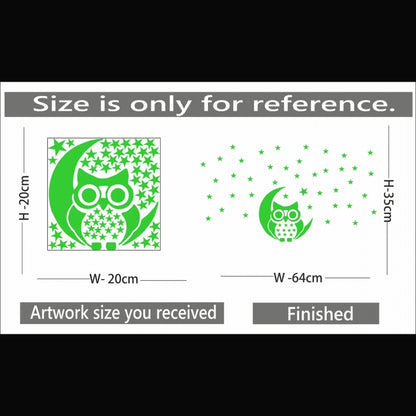 Generic Green Kids Room Decor Radium Wall Sticker