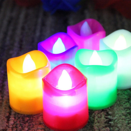 Generic_12 Pieces Festival Decorative LED Tealight Candles (Color: Assorted)