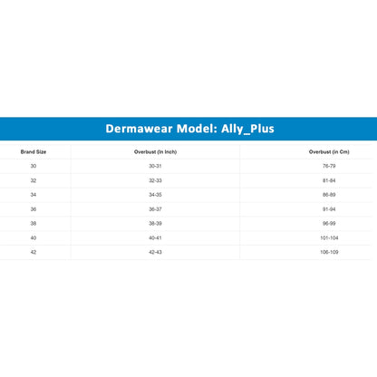 Dermawear Ally Plus Women's 4D Stretch Support Bra (Skin)