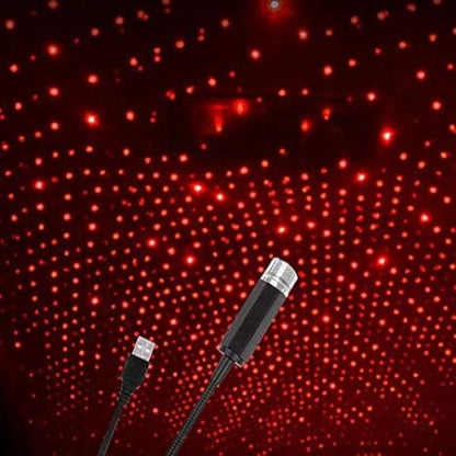 Generic Ambient Star Light 12V 360 Degree Rotation Use For Usb Party Decoration Disco Laser Light (Red)