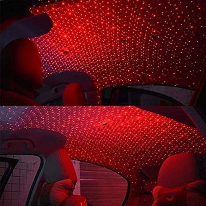 Generic Ambient Star Light 12V 360 Degree Rotation Use For Usb Party Decoration Disco Laser Light (Red)