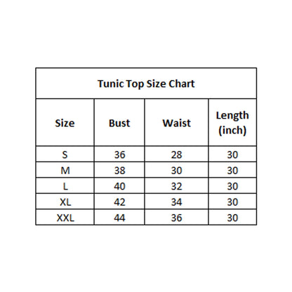 Generic Women's Polyester Printed Roll Up Sleeve Tunic Top (Green - Black)