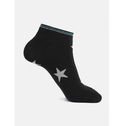 Generic 4 Pairs Unisex Casual Cotton Blended Printed Ankle length Socks (Assorted)
