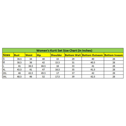 Generic Women's Roman Silk Embroidery 3-4th Sleeve V-Neck Kurti With Pant Dupatta Set (Lavender)