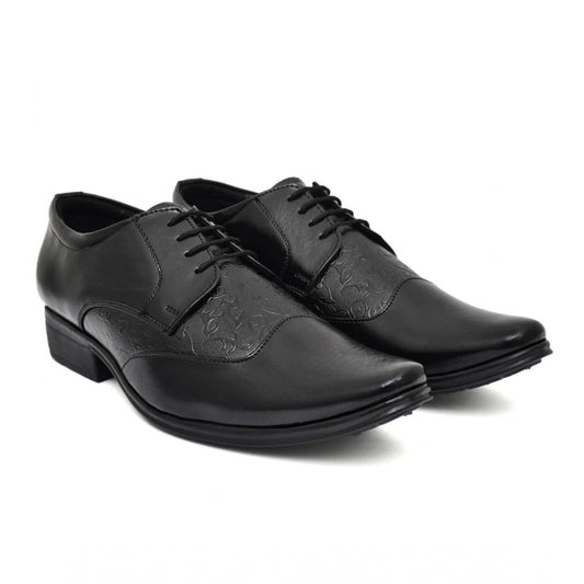 Generic Men's Faux Leather Formal Shoes (Black)
