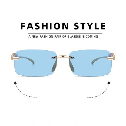 Generic Classic Unisex UV400 Protection Sunglasses (Gold)