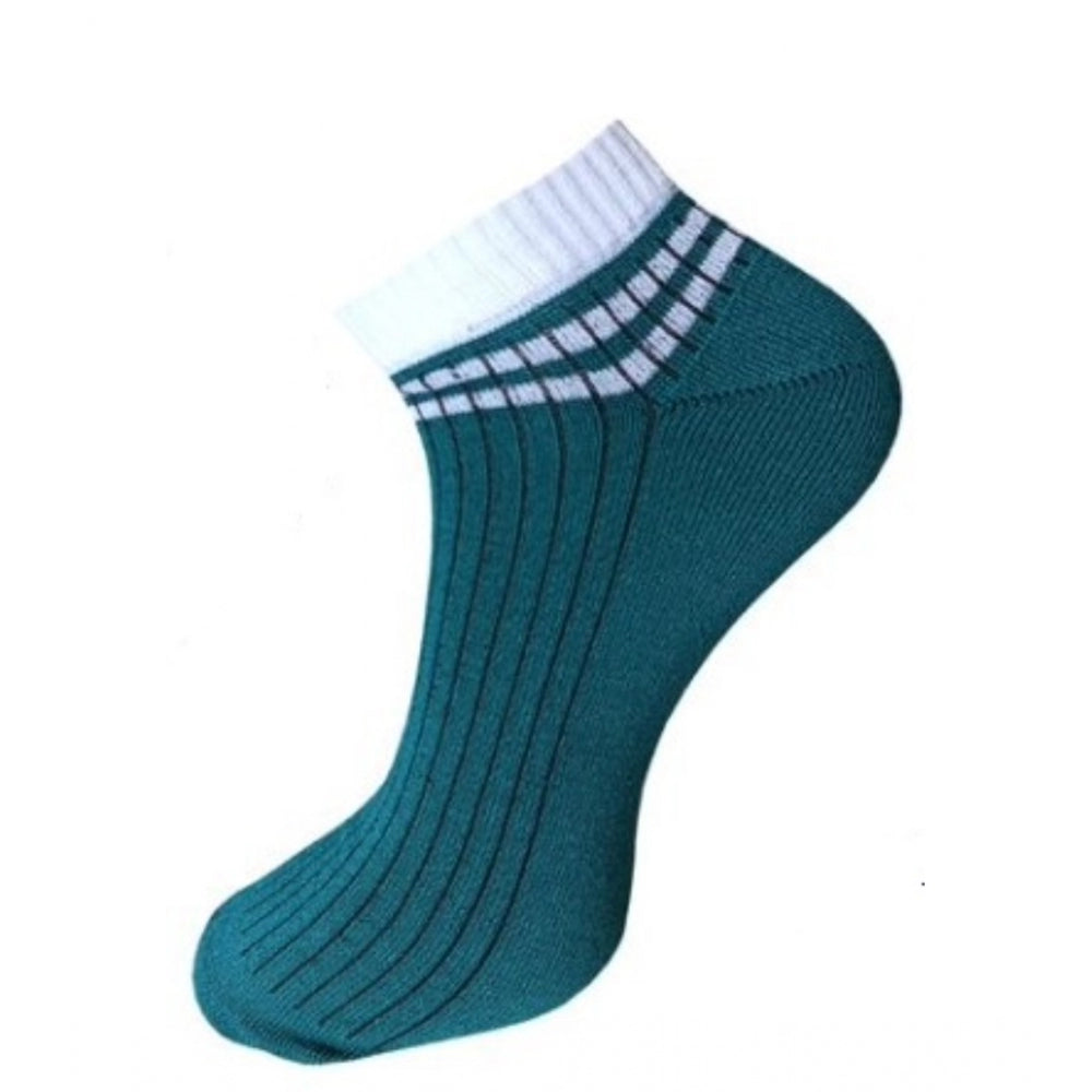 Generic 3_Pair Set Unisex Casual Cotton Striped Ankle Length Socks (Multicolor)