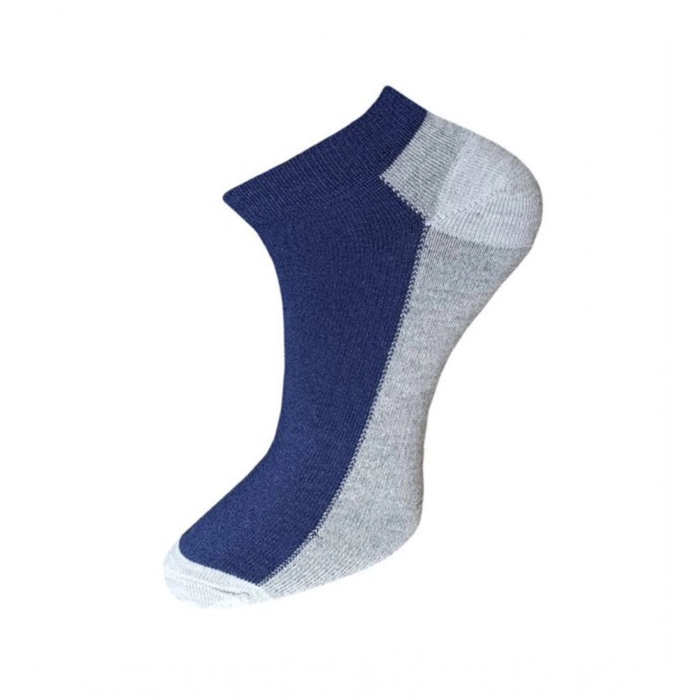 Generic 3_Pair Set Unisex Casual Cotton Solid Ankle Length Socks (Multicolor)