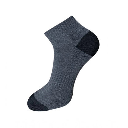Generic 3_Pair Set Unisex Casual Cotton Solid Ankle Length Socks (Multicolor)