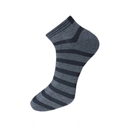 Generic 3_Pair Set Unisex Casual Cotton Solid Ankle Length Socks (Multicolor)