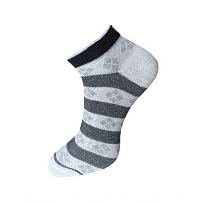 Generic 3_Pair Set Unisex Casual Cotton Printed Ankle Length Socks (Multicolor)
