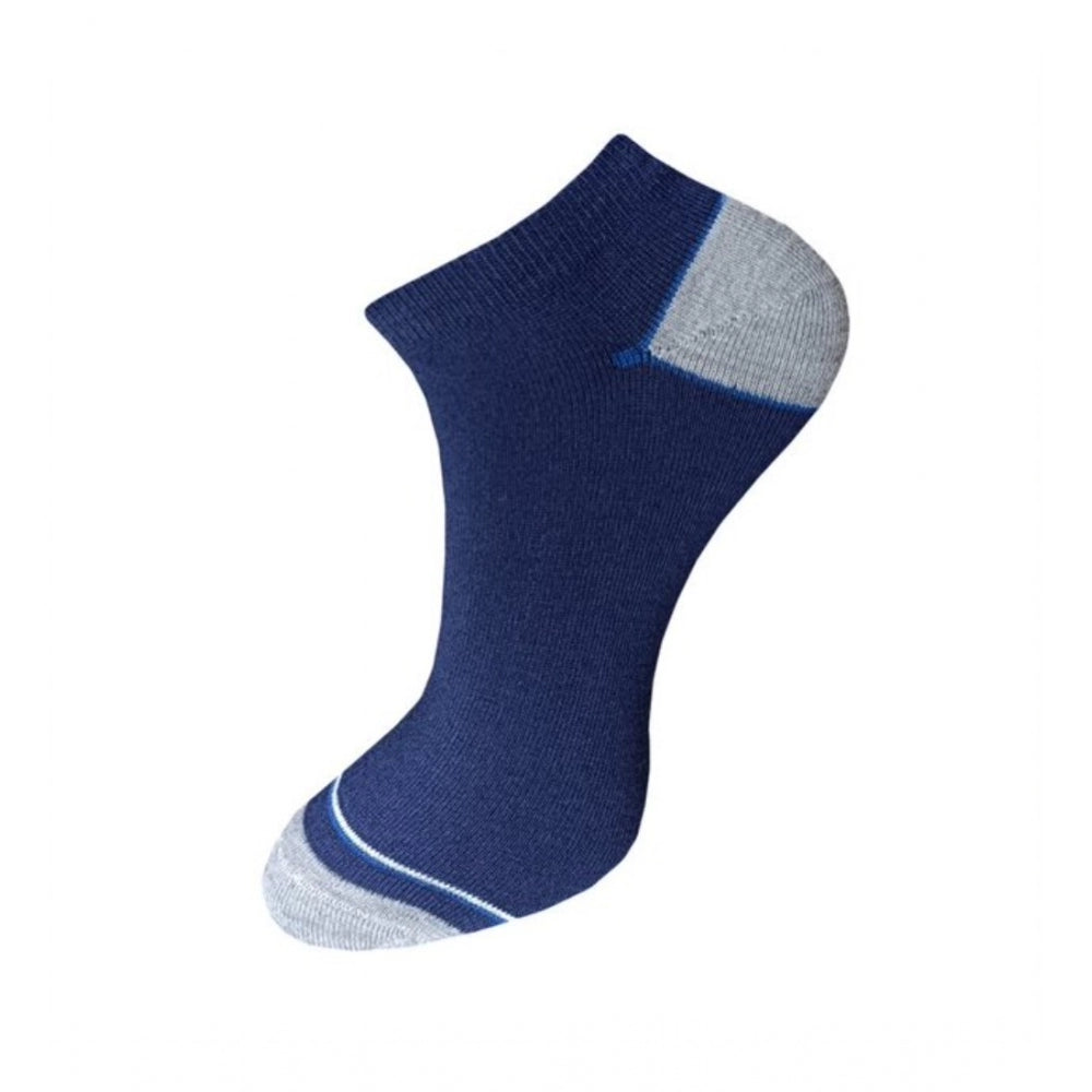 Generic 3_Pair Set Unisex Casual Cotton Solid Ankle Length Socks (Multicolor)