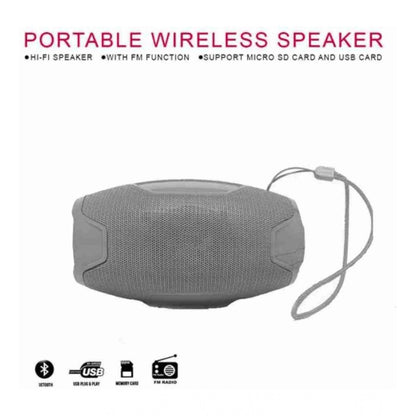 Generic Plastic Rubber Wireless AO105 Bluetooth Speaker (Grey)