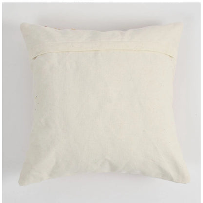 Generic Cotton Tufted Cushion Pillow Cover 16x16 Inch Pack of 2 (Ranibow)