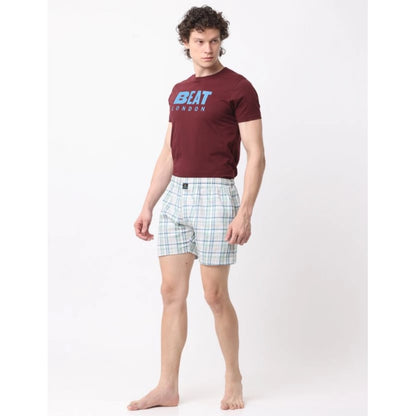 Generic Pack_of_2 Men's Polycotton Checked Boxer Shorts (Multicolor)