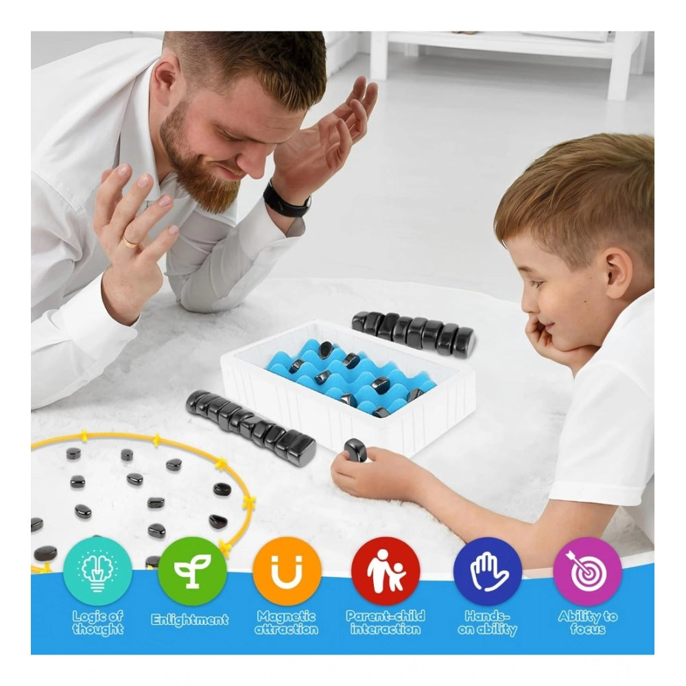 Generic Megnet Magnetic Chess Game Set for Rocks (Black)