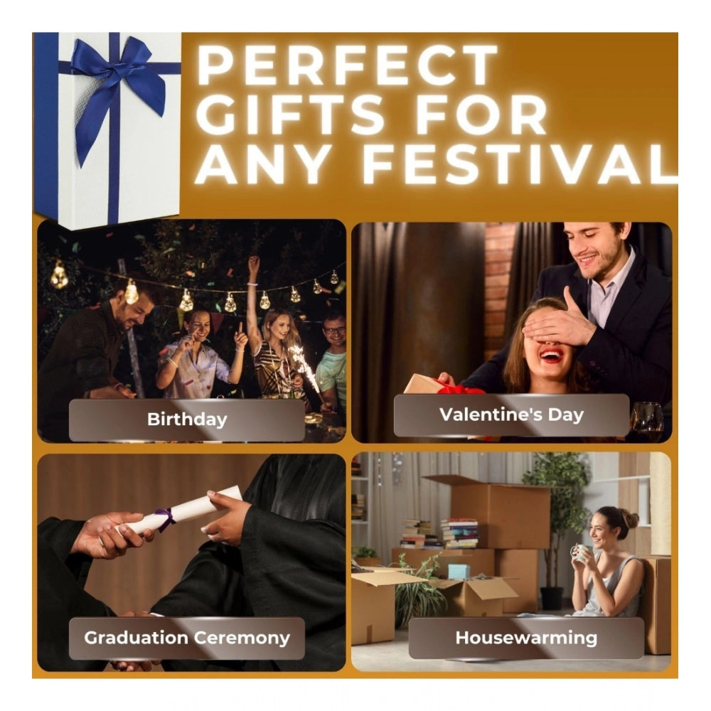 Generic Wood 3D Galaxy Crystal Ball Night Lamp Colorful LED Wooden for Earth (Transparent)