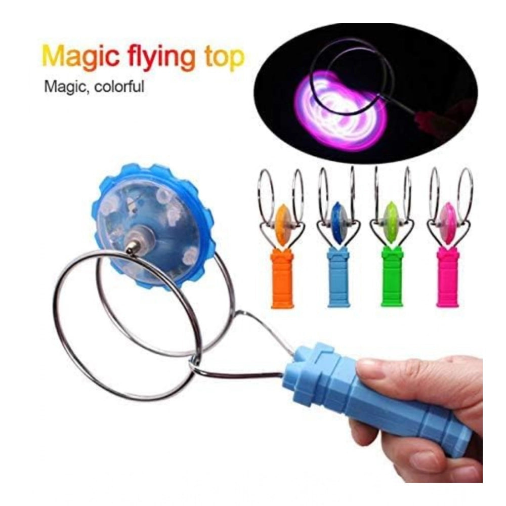 Generic Plastic Magnetic Gyro Weel With Flashing Toy (Multicolor )