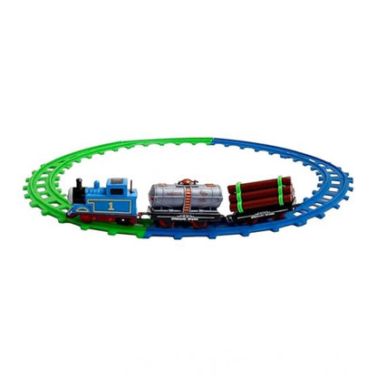 Generic Plastic Thomas Express Train 11Pcs Toy Set With Tracks (Multicolor)