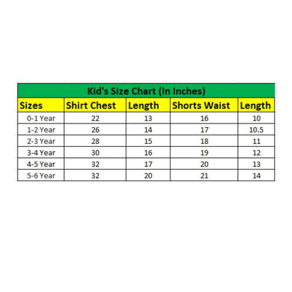 Generic Boy's Lycra Blend Printed Short Sleeve Shirt and Shorts Set (MultiColor)