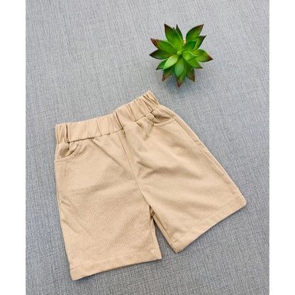 Generic Boy's Cotton Blend Printed Short Sleeve Shirt and Shorts Set (MultiColor)