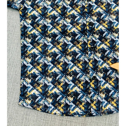 Generic Boy's Cotton Blend Printed Short Sleeve Shirt (MultiColor)