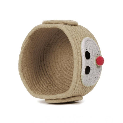 Generic Cotton Pen Holder Inch Pack of 1 Storage Basket For Clothes (Beige)