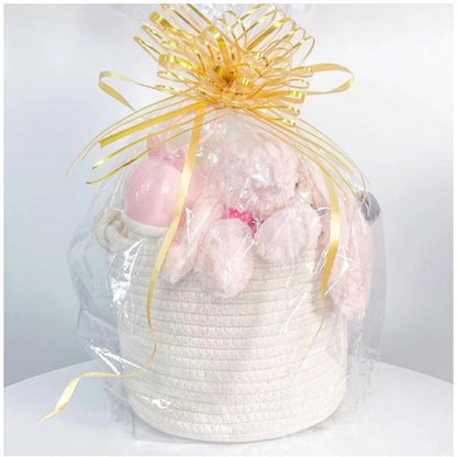 Generic Cotton White Inch Pack of 1 Storage Basket For Clothes (White)