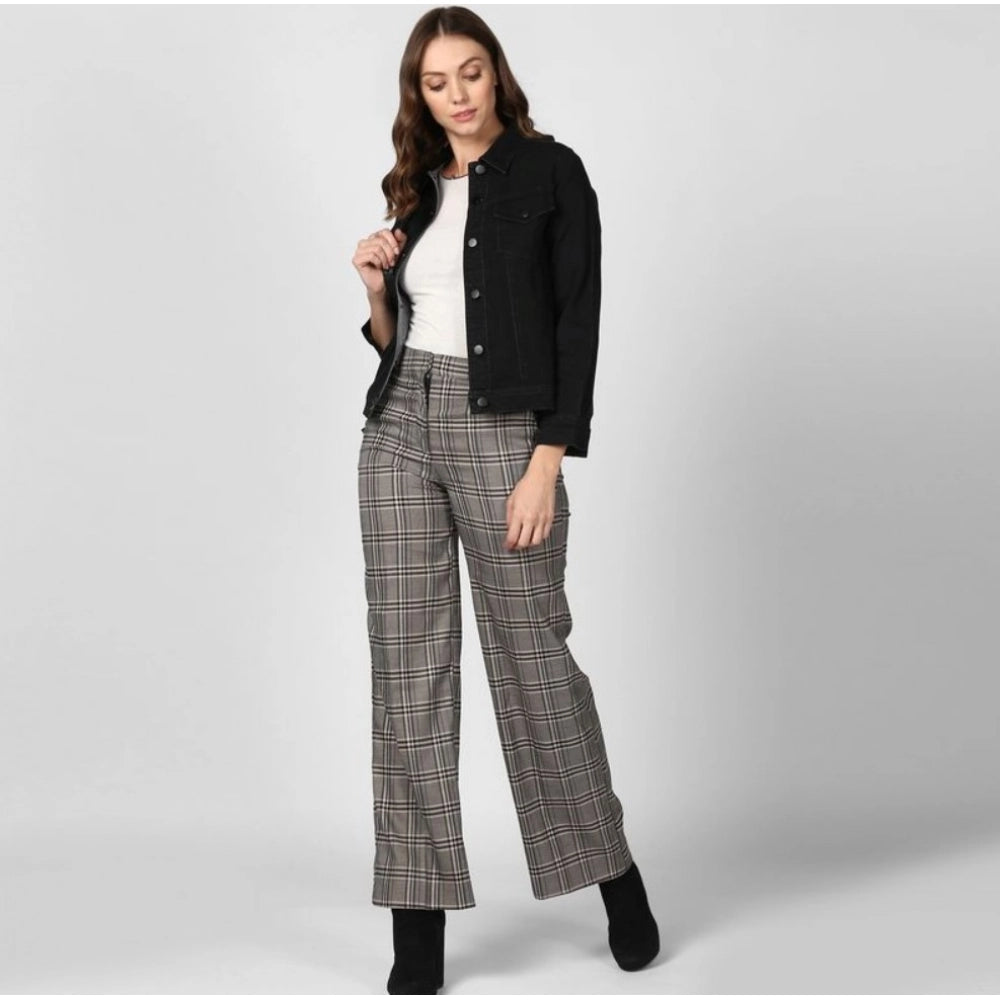 Generic Women's Denim Solid Long Sleeve Jacket (Black)