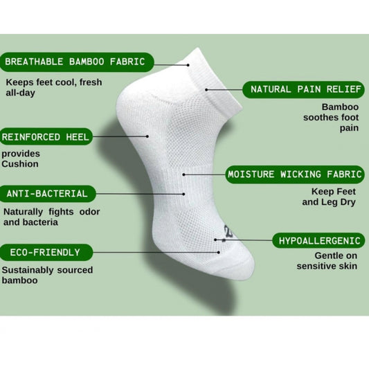 Generic 3_Pair Set Unisex Casual Cotton Printed Low Cut Socks (Multicolor)