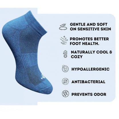 Generic 3_Pair Set Unisex Casual Cotton Printed Low Cut Socks (Multicolor)