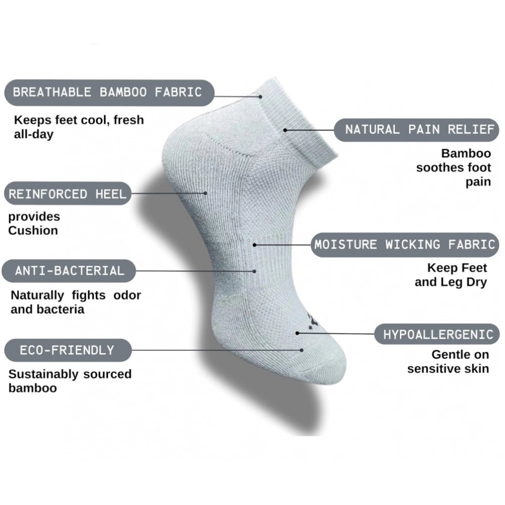 Generic 3_Pair Set Unisex Casual Cotton Printed Low Cut Socks (Multicolor)