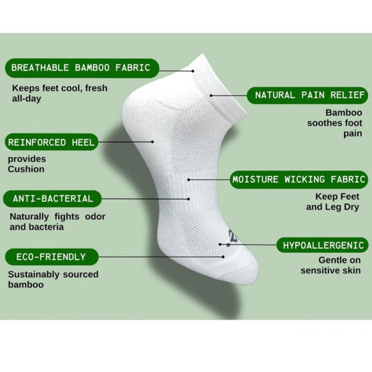 Generic 3_Pair Set Unisex Casual Cotton Printed Low Cut Socks (Multicolor)