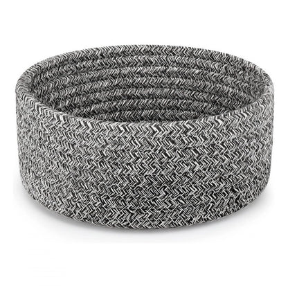 Generic Cotton 8x3 Inch Kidi Round 1 Pcs Bedside Organizer (Black)