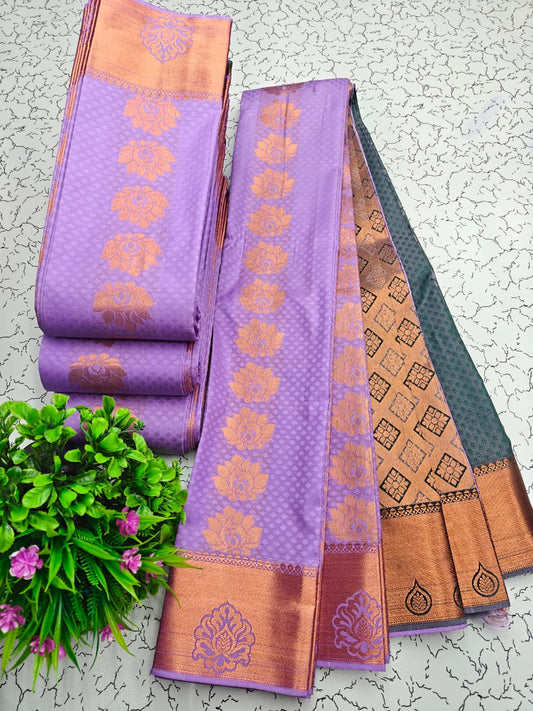 Embose  Saree'S,  Contrast Pallu & Blouse EM010